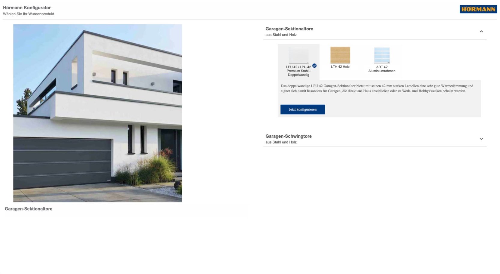 1) Wunschprodukt auswählen